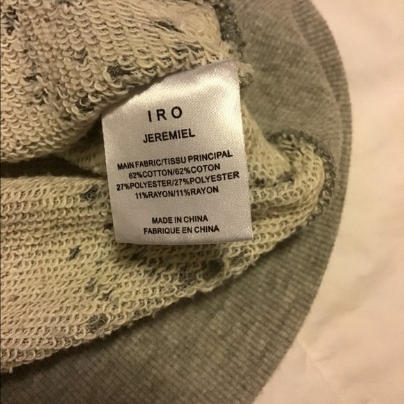 IRO distressed short sleeve sweatshirt - Picture 4 of 4